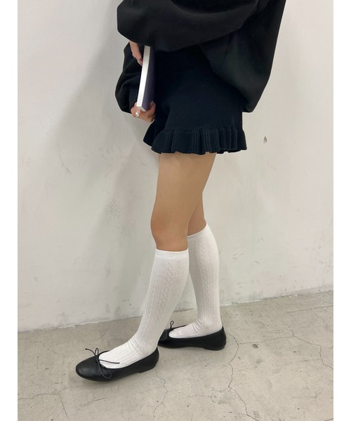 PHILLY（フィリー）の「フリルニットショートパンツ（その他パンツ・レディース・ブラック/アイボリー・FREE）」の15枚目の写真