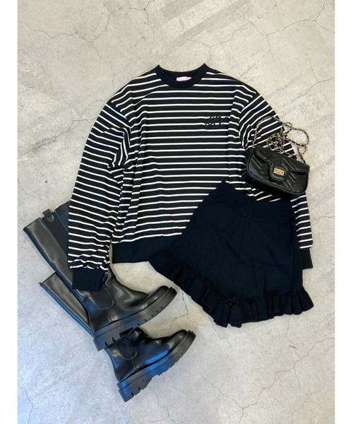 PHILLY（フィリー）の「フリルニットショートパンツ（その他パンツ・レディース・ブラック/アイボリー・FREE）」の18枚目の写真