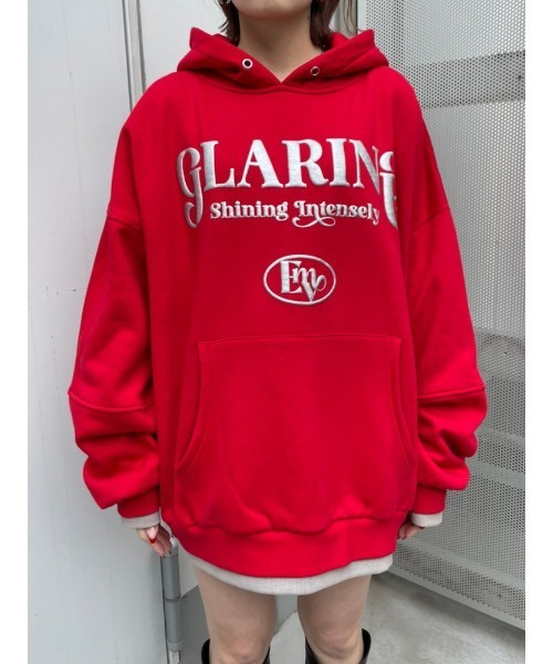 ENVYM（アンビー）の「メタリックロゴＰＫ（パーカー・レディース・ブラック/ホワイト/レッド・FREE）」の5枚目の写真