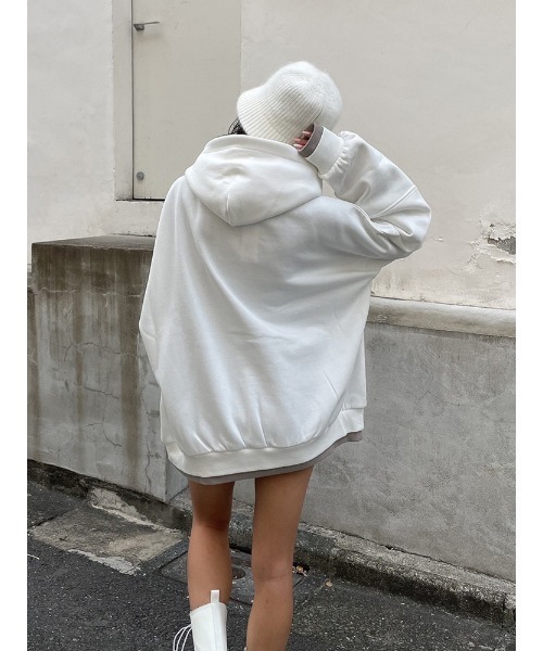 ENVYM（アンビー）の「メタリックロゴＰＫ（パーカー・レディース・ブラック/ホワイト/レッド・FREE）」の18枚目の写真