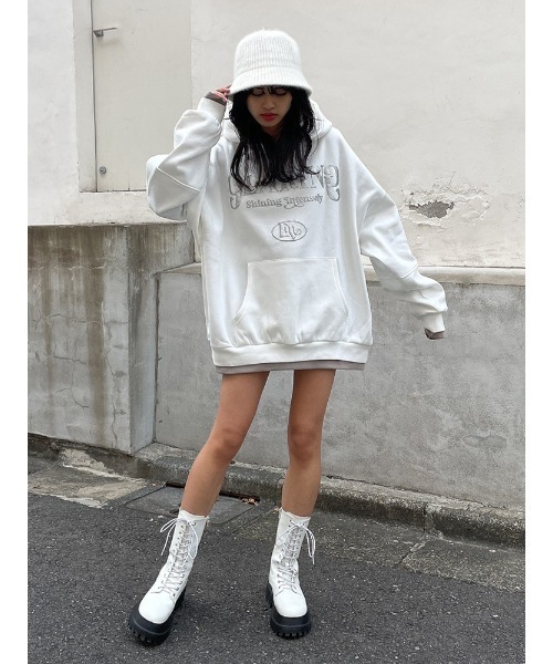 ENVYM（アンビー）の「メタリックロゴＰＫ（パーカー・レディース・ブラック/ホワイト/レッド・FREE）」の20枚目の写真