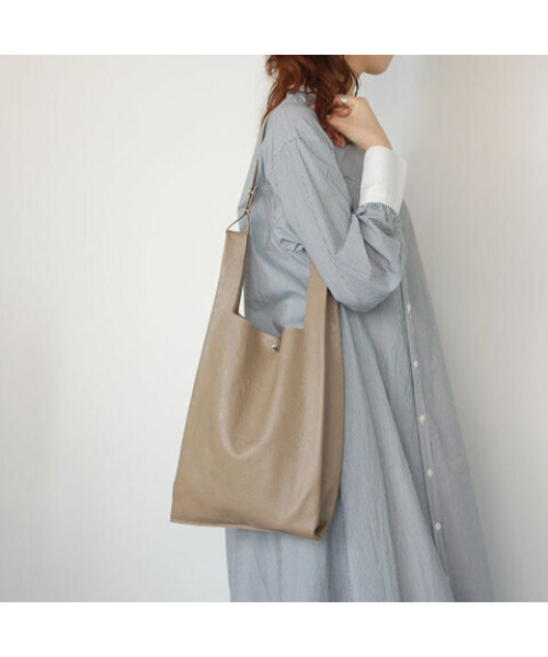 blancle(ブランクレ)の「【blancle】bc1186 C.PA SHOPPING BAG(トートバッグ・レディース・ブラック/グレイッシュベージュ/ライトグレー/イエロー・FREE)」の3枚目の写真