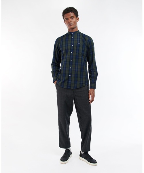 Barbour(バブアー)の「コットンレーヨンタータンバンドカラー(シャツ/ブラウス・メンズ・グリーン・S/L/M)」の7枚目の写真
