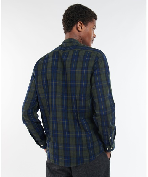 Barbour(バブアー)の「コットンレーヨンタータンバンドカラー(シャツ/ブラウス・メンズ・グリーン・S/L/M)」の2枚目の写真
