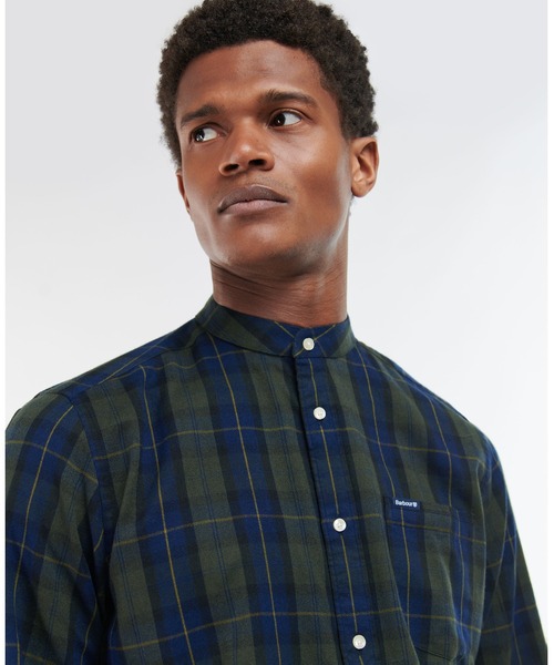 Barbour(バブアー)の「コットンレーヨンタータンバンドカラー(シャツ/ブラウス・メンズ・グリーン・S/L/M)」の6枚目の写真