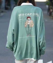 Red Cap Girl | 【a-r】〔Red Cap Girl/レッドキャップガール〕12Gニット バックWジャガード編み ルーズカーディガン(カーディガン/ボレロ)