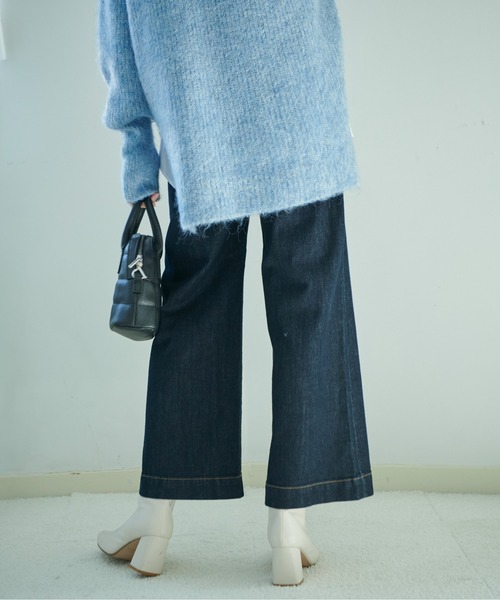 FREE'S MART（フリーズマート）の「【Sシリーズ対応】ベーシックワイドデニムパンツ（デニムパンツ・レディース・ダークネイビー/ブルー系その他3/ブルー系その他/ホワイト系その他・SMALL/MEDIUM/X-SMALL）」の12枚目の写真