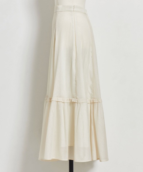 NOELA（ノエラ）の「シャイニーフリル切替スカート（スカート・レディース・オフホワイト/ピンク/ラベンダー・フリー）」の16枚目の写真