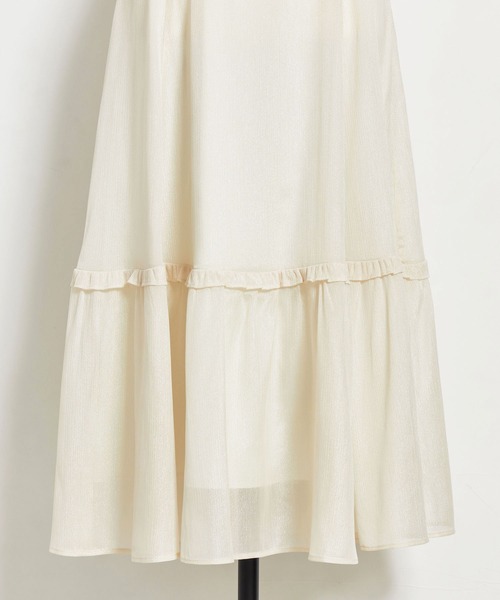NOELA（ノエラ）の「シャイニーフリル切替スカート（スカート・レディース・オフホワイト/ピンク/ラベンダー・フリー）」の11枚目の写真