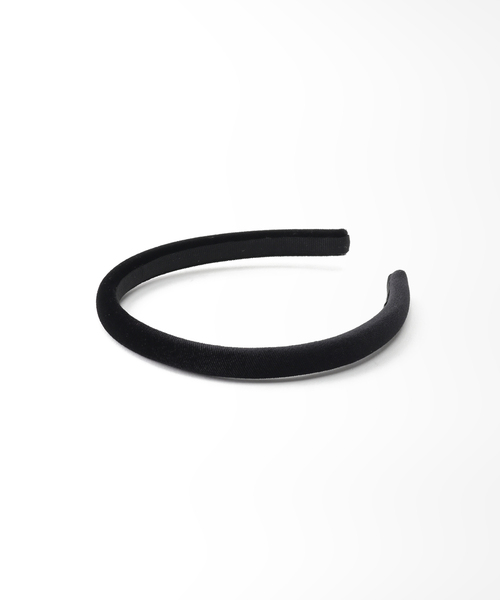 SLOBE IENA(スローブイエナ)の「【MARZOLINE MILANO/マルツォリーネ ミラノ】 1cm VELVET ヘアバンド(ヘアバンド・レディース・ブラック・FREE)」の1枚目の写真