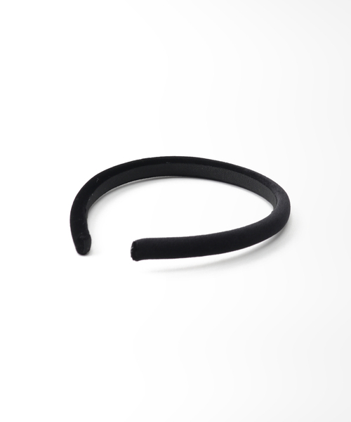 SLOBE IENA(スローブイエナ)の「【MARZOLINE MILANO/マルツォリーネ ミラノ】 1cm VELVET ヘアバンド(ヘアバンド・レディース・ブラック・FREE)」の2枚目の写真