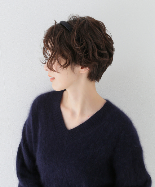 SLOBE IENA(スローブイエナ)の「【MARZOLINE MILANO/マルツォリーネ ミラノ】 1cm VELVET ヘアバンド(ヘアバンド・レディース・ブラック・FREE)」の5枚目の写真