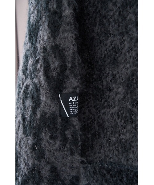 AZUL by moussy（アズールバイマウジー）の「ANIMAL PATTERN BIG MUFFLER/アニマルパターンビッグマフラー（マフラー・メンズ・ブラック系その他/グレー系その他・FREE）」の8枚目の写真