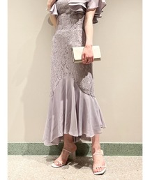 SNIDEL | シアーヘムレーススカート(スカート)