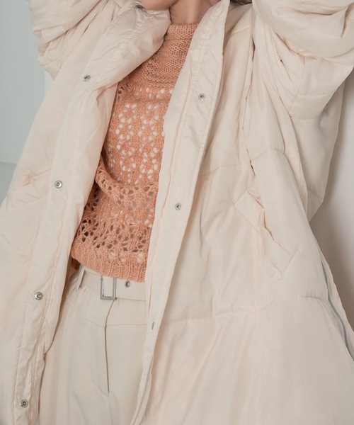 Amiur(エミレ)の「mohair low gauge knit(ニット/セーター・レディース・ベージュ/ラベンダー/オレンジ系・FREE)」の17枚目の写真