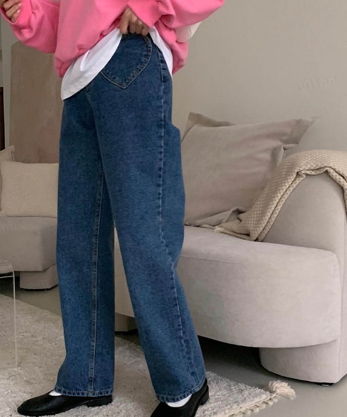 Dalfwin（ダールフィン）の「ハートポケットデニムパンツジーンズ（デニムパンツ・レディース・ブルー・MEDIUM/LARGE）」の8枚目の写真