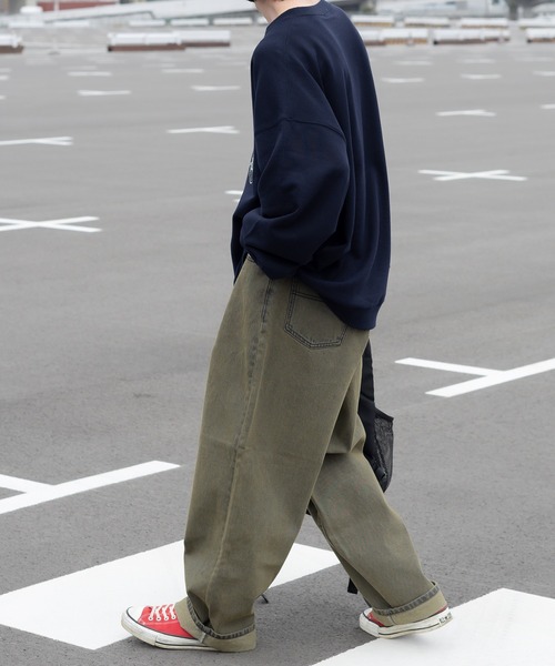 Perushu（ペルーシュ）の「ユーズドライクアソートグラフィックスウェット（スウェット・メンズ・ネイビー/イエロー/グレー/杢グレー・MEDIUM/LARGE）」の7枚目の写真