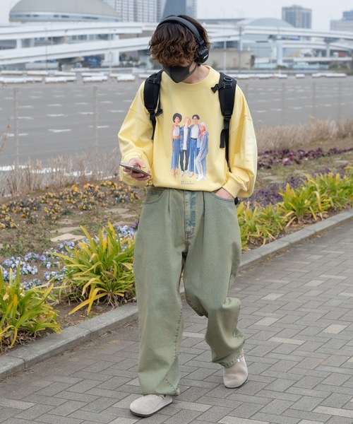 Perushu（ペルーシュ）の「ユーズドライクアソートグラフィックスウェット（スウェット・メンズ・ネイビー/イエロー/グレー/杢グレー・MEDIUM/LARGE）」の20枚目の写真