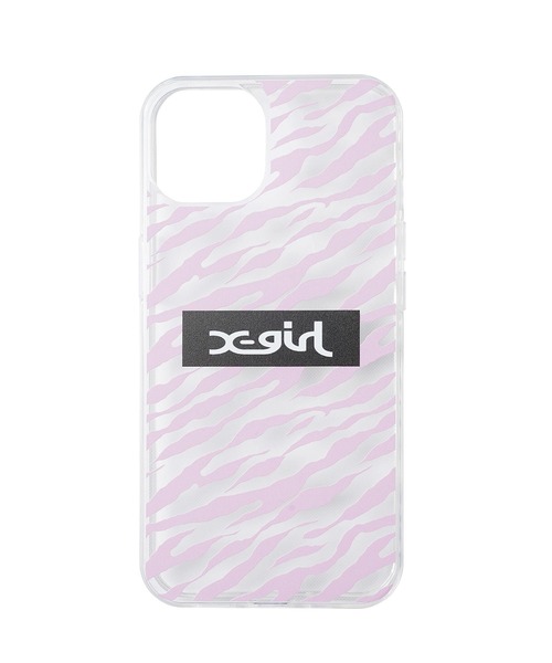 X-girl（エックスガール）の「CLEAR MOBILE CASE for iPhone 12/12Pro（スマホケース/カバー・レディース・ライトブルー/マルチ/レッド/ピンク・ONE SIZE）」の2枚目の写真