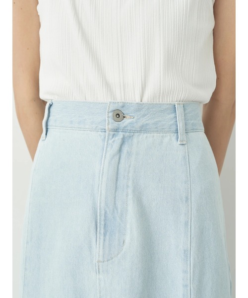 earth music&ecology(アースミュージックアンドエコロジー)の「デニムマーメイドスカート(スカート・レディース・アイボリー/サックスブルー/ダークインディゴブルー・S/M)」の8枚目の写真