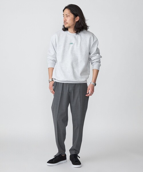 SHIPS（シップス）の「*SHIPS: STYLISH STANDARD ミニ ロゴ 刺繍 クルーネック スウェット（スウェット・メンズ・グレー/ブラック/ホワイト/ライトグレー・SMALL/MEDIUM/LARGE/X-LARGE/XX-LARGE）」の17枚目の写真