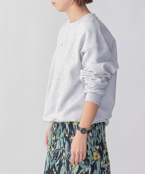 SHIPS（シップス）の「*SHIPS: STYLISH STANDARD ミニ ロゴ 刺繍 クルーネック スウェット（スウェット・メンズ・グレー/ブラック/ホワイト/ライトグレー・SMALL/MEDIUM/LARGE/X-LARGE/XX-LARGE）」の14枚目の写真