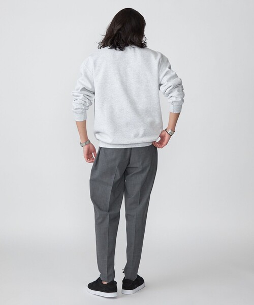 SHIPS（シップス）の「*SHIPS: STYLISH STANDARD ミニ ロゴ 刺繍 クルーネック スウェット（スウェット・メンズ・グレー/ブラック/ホワイト/ライトグレー・SMALL/MEDIUM/LARGE/X-LARGE/XX-LARGE）」の22枚目の写真