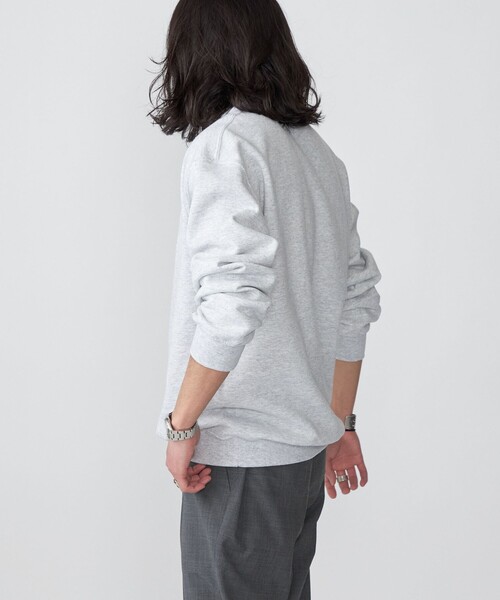 SHIPS（シップス）の「*SHIPS: STYLISH STANDARD ミニ ロゴ 刺繍 クルーネック スウェット（スウェット・メンズ・グレー/ブラック/ホワイト/ライトグレー・SMALL/MEDIUM/LARGE/X-LARGE/XX-LARGE）」の15枚目の写真