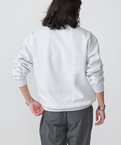 SHIPS（シップス）の「*SHIPS: STYLISH STANDARD ミニ ロゴ 刺繍 クルーネック スウェット（スウェット・メンズ・グレー/ブラック/ホワイト/ライトグレー・SMALL/MEDIUM/LARGE/X-LARGE/XX-LARGE）」の19枚目の写真
