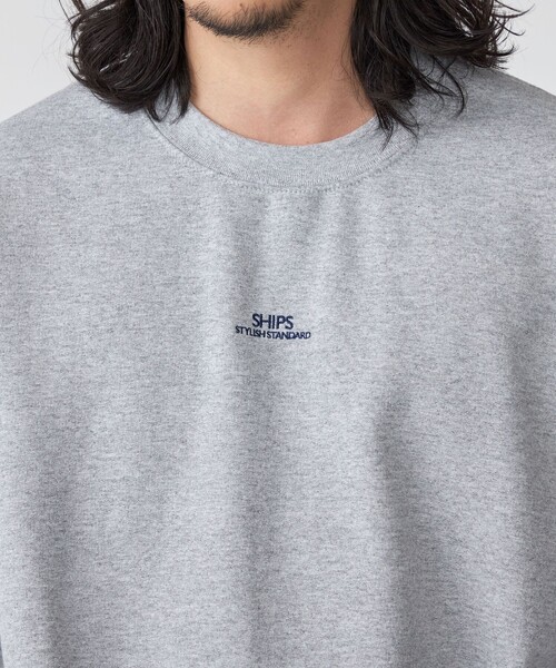 SHIPS（シップス）の「*SHIPS: STYLISH STANDARD ミニ ロゴ 刺繍 クルーネック スウェット（スウェット・メンズ・グレー/ブラック/ホワイト/ライトグレー・SMALL/MEDIUM/LARGE/X-LARGE/XX-LARGE）」の20枚目の写真