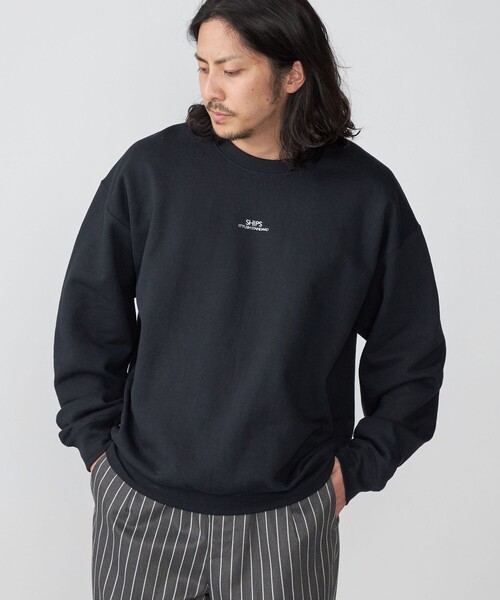 SHIPS（シップス）の「*SHIPS: STYLISH STANDARD ミニ ロゴ 刺繍 クルーネック スウェット（スウェット・メンズ・グレー/ブラック/ホワイト/ライトグレー・SMALL/MEDIUM/LARGE/X-LARGE/XX-LARGE）」の12枚目の写真