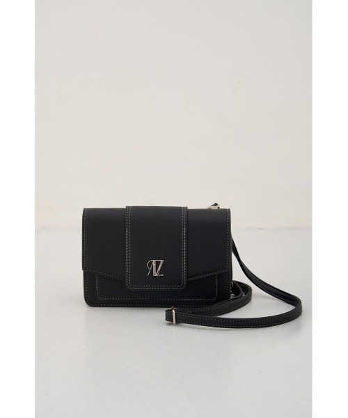 AZUL by moussy(アズールバイマウジー)の「AZ MOTIF WALLET BAG/アズールモチーフウォレットバッグ(ハンドバッグ・レディース・ブラック/ライトグリーン/アイボリー・FREE)」の3枚目の写真