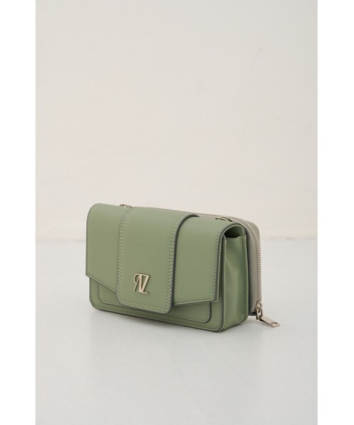 AZUL by moussy(アズールバイマウジー)の「AZ MOTIF WALLET BAG/アズールモチーフウォレットバッグ(ハンドバッグ・レディース・ブラック/ライトグリーン/アイボリー・FREE)」の5枚目の写真