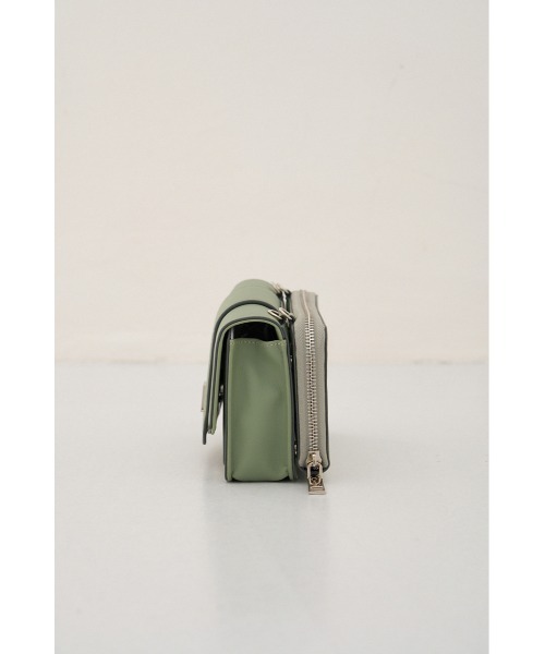 AZUL by moussy(アズールバイマウジー)の「AZ MOTIF WALLET BAG/アズールモチーフウォレットバッグ(ハンドバッグ・レディース・ブラック/ライトグリーン/アイボリー・FREE)」の6枚目の写真