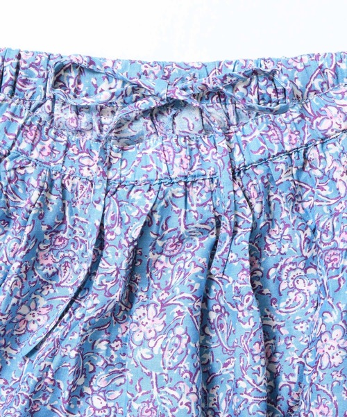 lil nina（リルニーナ）の「レーヨン プリント ギャザースカート（スカート・レディース・チャコール/グリーン/ブルー・FREE）」の20枚目の写真