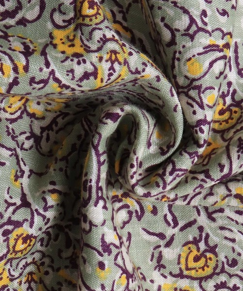 lil nina（リルニーナ）の「レーヨン プリント ギャザースカート（スカート・レディース・チャコール/グリーン/ブルー・FREE）」の22枚目の写真