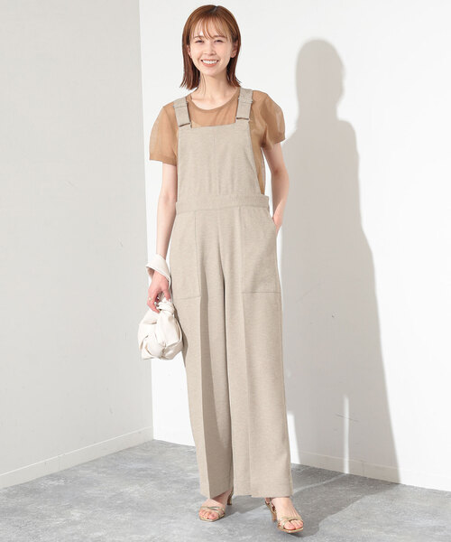 SLOBE IENA(スローブイエナ)の「リネンライクバッククロスサロペット(サロペット/オーバーオール・レディース・ブラック/ベージュ・36/38)」の18枚目の写真