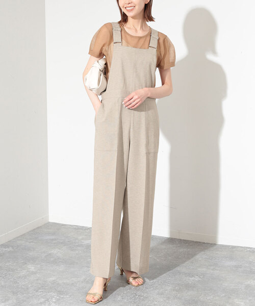 SLOBE IENA(スローブイエナ)の「リネンライクバッククロスサロペット(サロペット/オーバーオール・レディース・ブラック/ベージュ・36/38)」の20枚目の写真