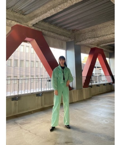 MOUSSY（マウジー）の「POP DYE 90S STRAIGHT（デニムパンツ