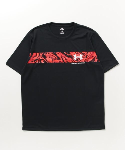 UNDER ARMOUR（アンダーアーマー）の「アンダーアーマー  UAテック ショートスリーブTシャツ 〈グラフィック〉（Tシャツ/カットソー・メンズ・ブラック×グレー/ブラック×レッド/ホワイト・LL/M/3L/L/S）」の3枚目の写真