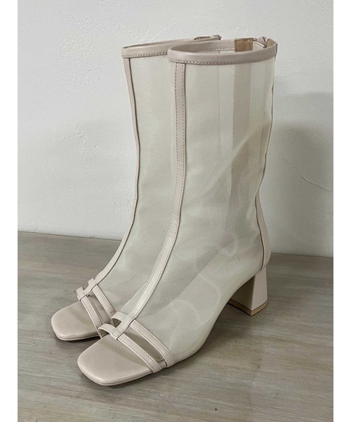 dazzlin（ダズリン）の「メッシュシアーローブーツ（ブーツ・レディース・ブラウン/ベージュ/ブラック・MEDIUM/LARGE）」の3枚目の写真