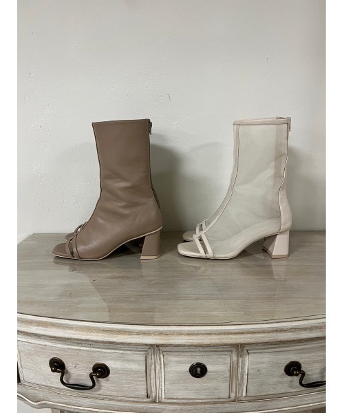 dazzlin（ダズリン）の「メッシュシアーローブーツ（ブーツ・レディース・ブラウン/ベージュ/ブラック・MEDIUM/LARGE）」の13枚目の写真