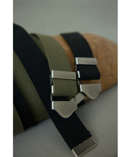 BLACK BY MOUSSY（ブラックバイマウジー）の「tape belt(テープベルト）（ベルト・レディース・ブラック/カーキ/ベージュ・FREE）」の19枚目の写真