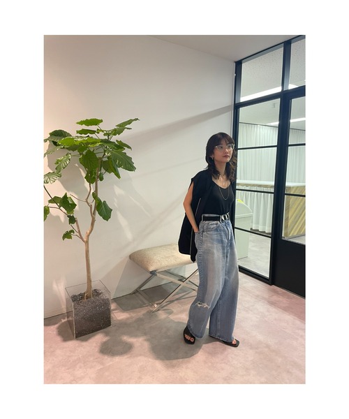 BLACK BY MOUSSY（ブラックバイマウジー）の「tape belt(テープベルト）（ベルト・レディース・ブラック/カーキ/ベージュ・FREE）」の17枚目の写真