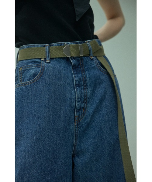 BLACK BY MOUSSY（ブラックバイマウジー）の「tape belt(テープベルト）（ベルト・レディース・ブラック/カーキ/ベージュ・FREE）」の7枚目の写真
