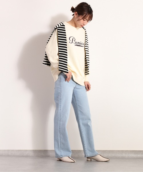 cepo（セポ）の「サテンロゴスウェット（スウェット・レディース・ブルー/グレー/オフホワイト・M）」の4枚目の写真