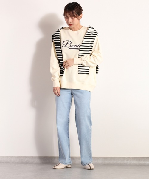 cepo（セポ）の「サテンロゴスウェット（スウェット・レディース・ブルー/グレー/オフホワイト・M）」の8枚目の写真