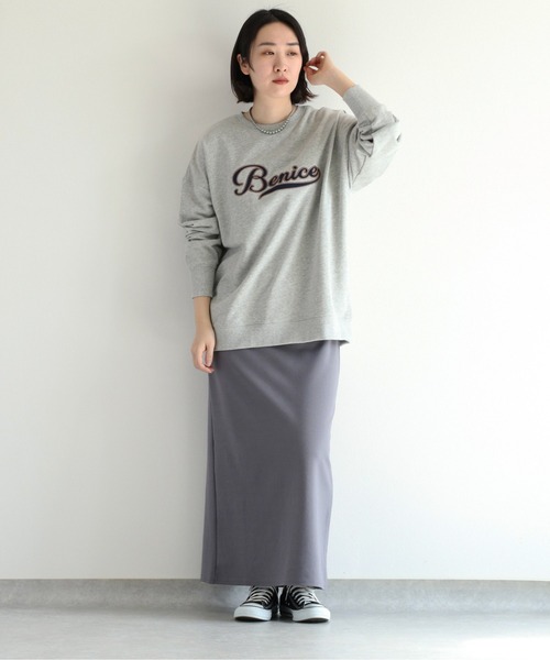 cepo（セポ）の「サテンロゴスウェット（スウェット・レディース・ブルー/グレー/オフホワイト・M）」の5枚目の写真