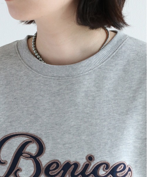 cepo（セポ）の「サテンロゴスウェット（スウェット・レディース・ブルー/グレー/オフホワイト・M）」の10枚目の写真