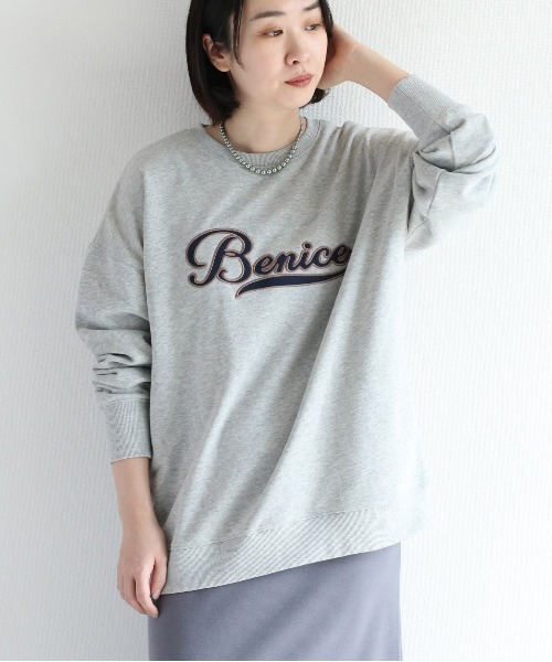 cepo（セポ）の「サテンロゴスウェット（スウェット・レディース・ブルー/グレー/オフホワイト・M）」の13枚目の写真